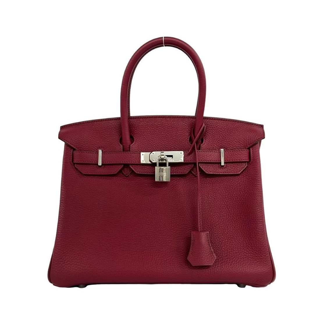 HERMES Birkin 30 Togo Leather Handbag Mini Tote Bag Ruby 79986: --- Catalog ---Category: SizeSize (HxWxD): 23cm x 28.5cm x 14.5cm / 9.05'' x 11.22'' x 5.7''Category: DesignType: Handbag, Tote bagColor: Red colorGender: WomenMaterial: Togo leather Category: General