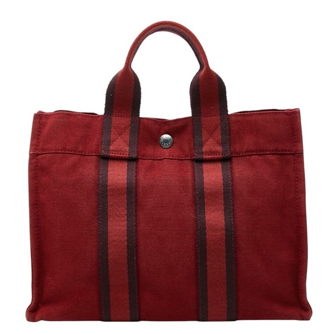 Hermes Fourre-Tout PM Handbag Tote Bag Red Cotton Women's HERMES: --- Catalog ---Category: SizeSize (HxWxD): 22.5cm x 30cm x 8.5cm / 8.85'' x 11.81'' x 3.34''Category: DesignType: Handbag, Tote bagColor: Red colorGender: WomenMaterial: Cotton Category: GeneralBrand: