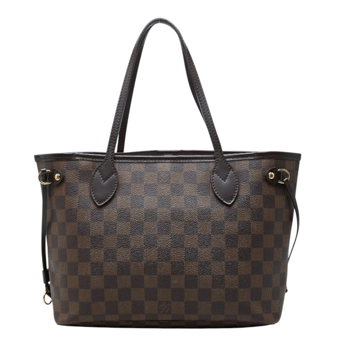 Louis Vuitton Damier Neverfull PM Handbag Tote Bag N51109 Brown Leather Women's LOUIS VUITTON
