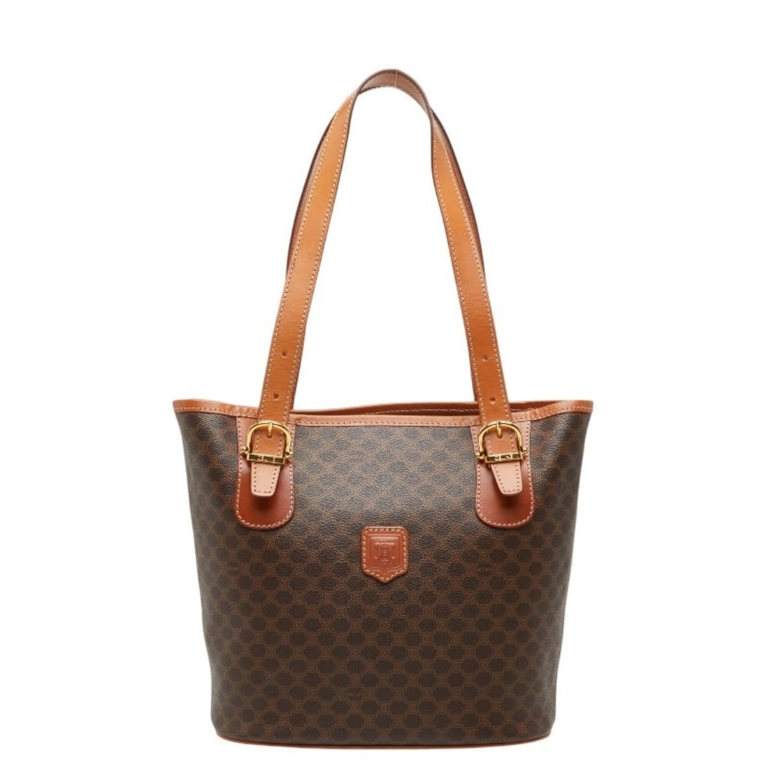 Celine Macadam Tote Bag Shoulder Brown Leather Women's CELINE: --- Catalog ---Category: SizeSize (HxWxD): 23.5cm x 24.5cm x 13cm / 9.25'' x 9.64'' x 5.11''Category: DesignType: Shoulder bag, Tote bagColor: BrownGender: WomenMaterial: PVC , Leather Category: Gener