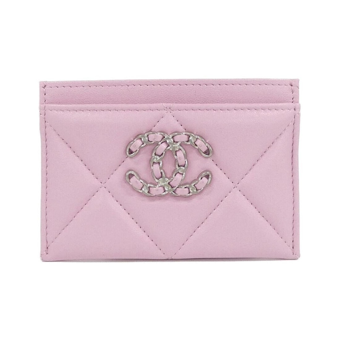 Chanel 19 line AP1167 Business card holder/card case: --- Catalog ---Category: DesignType: Card caseColor: PinkGender: WomenMaterial: Leather Leather/Fur Type: Lamb leatherCategory: GeneralMPN: AP1167Brand: ChanelCategory: Physical PropertiesSize (HxWxD)