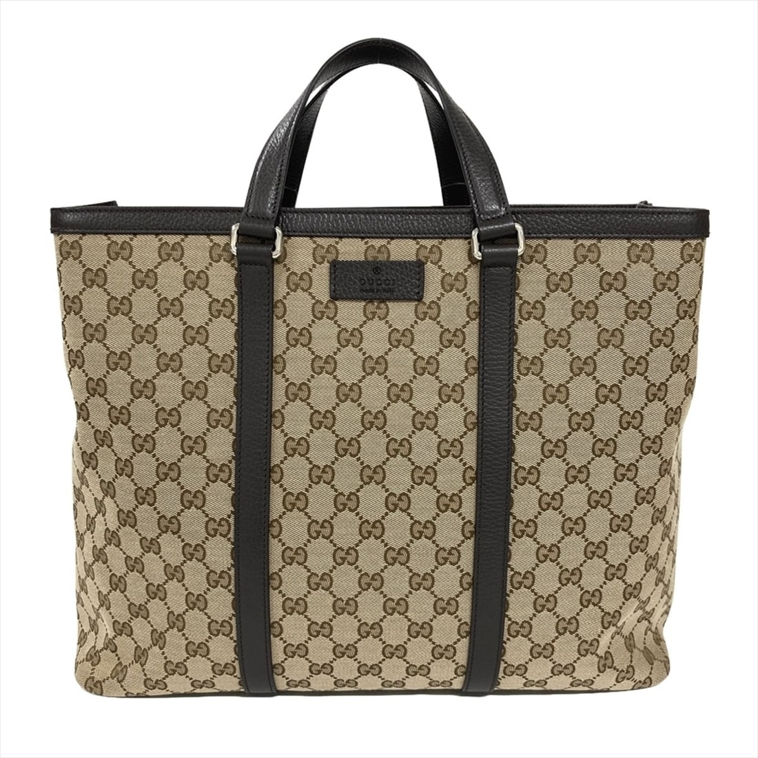 Gucci Joy Tote Bag, GG Canvas Leather, 449169 000926, Beige, Silver Hardware, Men's/Women's.: --- Catalog ---Category: SizeSize (HxWxD): 31.5cm x 40cm x 13cm / 12.4'' x 15.74'' x 5.11''Category: DesignType: Tote bagColor: BeigeGender: Men,WomenMaterial: GG canvas , Leather Category: GeneralMPN