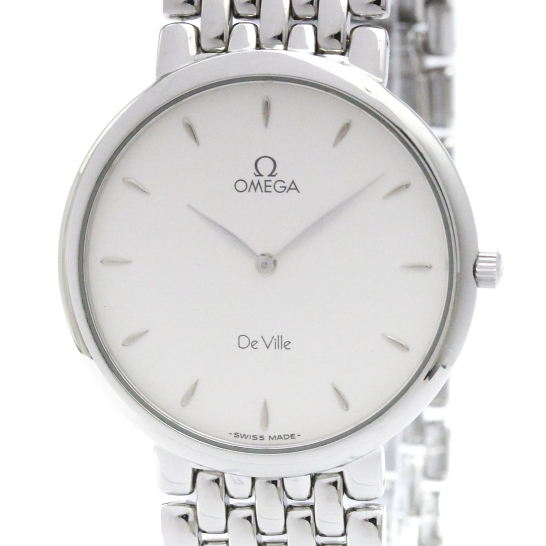 OMEGA De Ville Stainless Steel Quartz Mens Watch 7500.31: --- Catalog ---Category: SizeCase Diameter: 32mm / 1.26''Category: DesignType: WristwatchStyle: Dress/FormalGender: MenColor (Dial): SilverMaterial (Band): Stainless steelMaterial (Case): Stainless st
