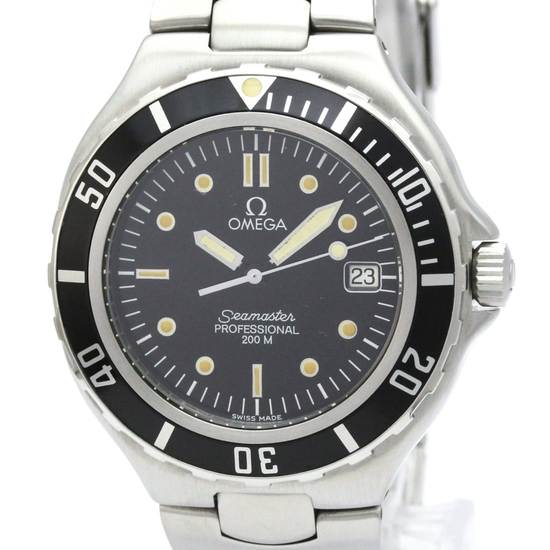 OMEGA Seamaster Professional 200M Quartz Mens Watch 2850.50 Polished: --- Catalog ---Category: SizeCase Diameter: 38mm / 1.5''Category: DesignType: WristwatchStyle: SportGender: MenColor (Dial): BlackMaterial (Band): Stainless steelMaterial (Case): Stainless steelCatego