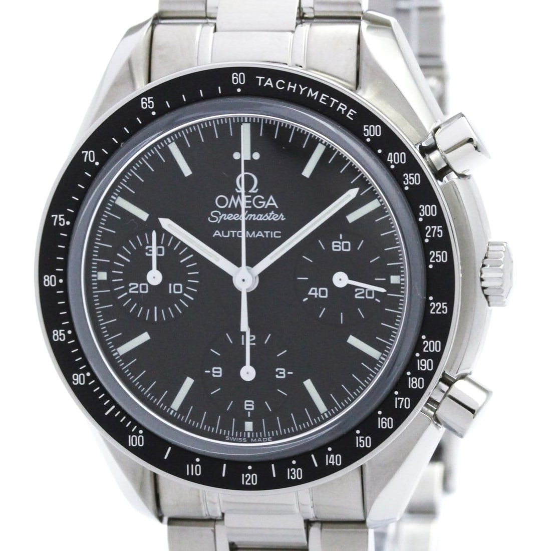 OMEGA Speedmaster Automatic Steel Mens Watch 3539.50 Polished: --- Catalog ---Category: SizeCase Diameter: 39mm / 1.54''Category: DesignType: WristwatchStyle: SportGender: MenColor (Dial): BlackMaterial (Band): Stainless steelMaterial (Case): Stainless steelCateg
