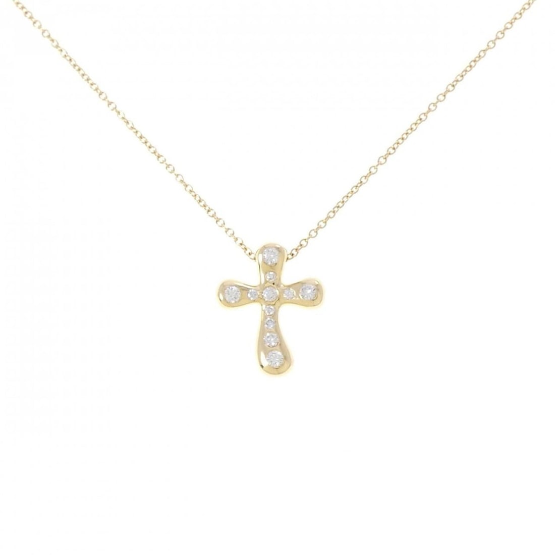 Tiffany Small Cross Necklace: --- Catalog ---Category: SizePendant Size: 16.6mm x 13.4mm / 0.65'' x 0.52''Neck Circumference: 41 cm / 16.14''Category: DesignGender: WomenMaterial: Yellow gold (18K)Pendant Type: PendantNecklace Typ
