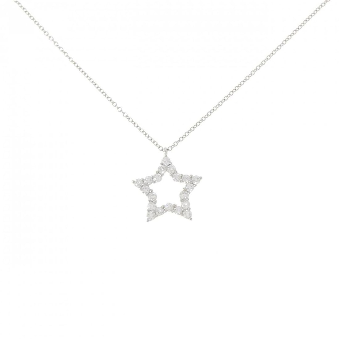 Tiffany Star Necklace: --- Catalog ---Category: SizePendant Size: 14.8mm x 14.8mm / 0.58'' x 0.58''Neck Circumference: 41 cm / 16.14''Category: DesignGender: WomenMaterial: Platinum 950Pendant Type: PendantNecklace Type: Ne