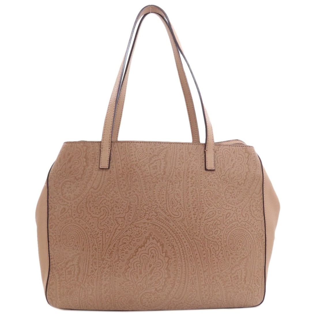 Etro Paisley Embossed Leather Tote Bag for Women