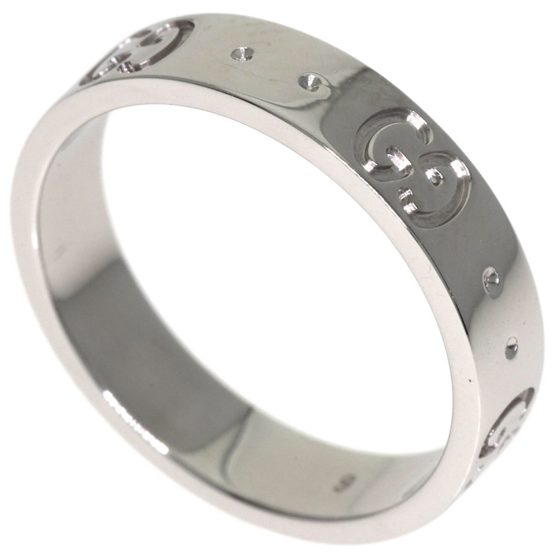 Gucci Icon #9 Ring, 18K White Gold, Women's GUCCI (1 of 15)