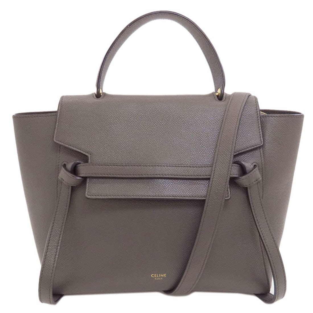 Celine Belt Bag Micro 2-Way Handbag Calfskin Women's CELINE: --- Catalog ---Category: SizeSize (HxWxD): 21.5cm x 32cm x 13cm / 8.46'' x 12.59'' x 5.11''Strap Length: 112.5cm / 44.29''Handle Length: 23.5cm / 9.25''Category: DesignType: HandbagColor: GrayGender: 