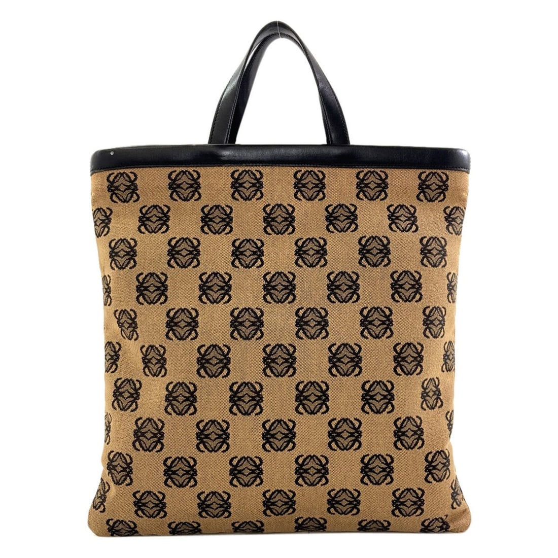 Loewe Anagram Tote Bag, Canvas, Women's: --- Catalog ---Category: SizeSize (HxWxD): 33.5cm x 32cm x 1cm / 13.18'' x 12.59'' x 0.39''Handle Length: 24cm / 9.44''Category: DesignType: Tote bagColor: Black, BrownGender: WomenMaterial: Canvas Ca