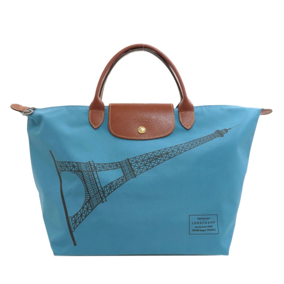 Longchamp Le Pliage Eiffel Tower Tote Bag Nylon Women's