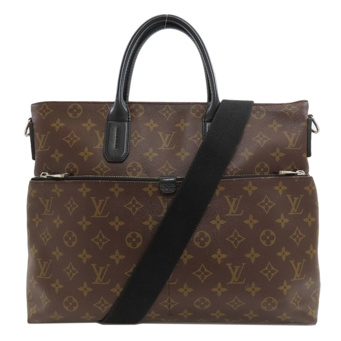 Louis Vuitton M61288 Monogram Macassar 7DW Business Bag Canvas Men's LOUIS VUITTON (1 of 20)