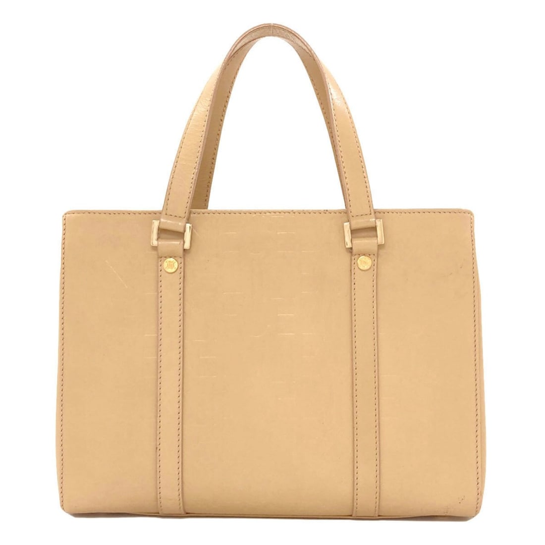 Celine Logo Handbag Leather Women's CELINE