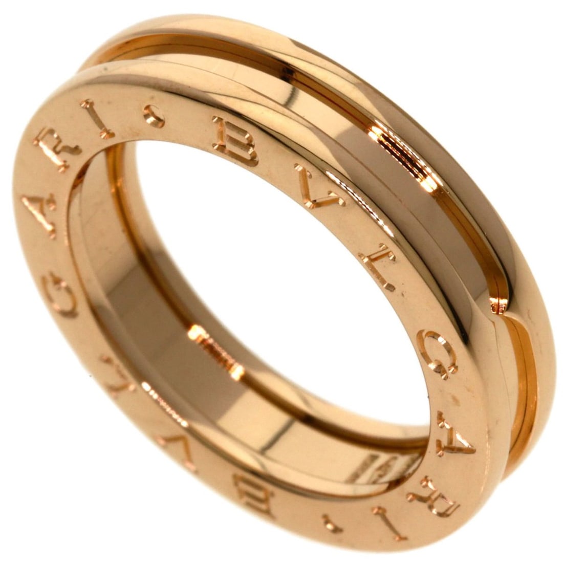 BVLGARI B-zero1 1-band #51 Ring, 18K Pink Gold, Women's.: --- Catalog ---Category: SizeWidth: 4.7mm / 0.19''Weight: 7.2g / 0.25oz.JP Size: 11US Size: 6Category: DesignType: Band ringGender: WomenMaterial: Pink gold (18K)Category: GeneralLine: B.zero1Brand: B