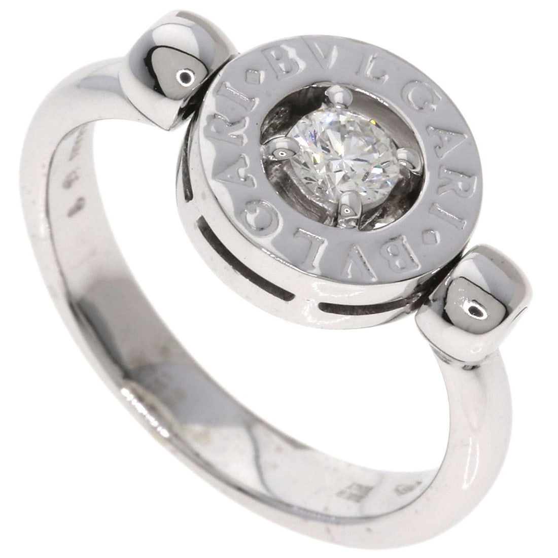 BVLGARI Flip Diamond Ring - 18K White Gold Women's