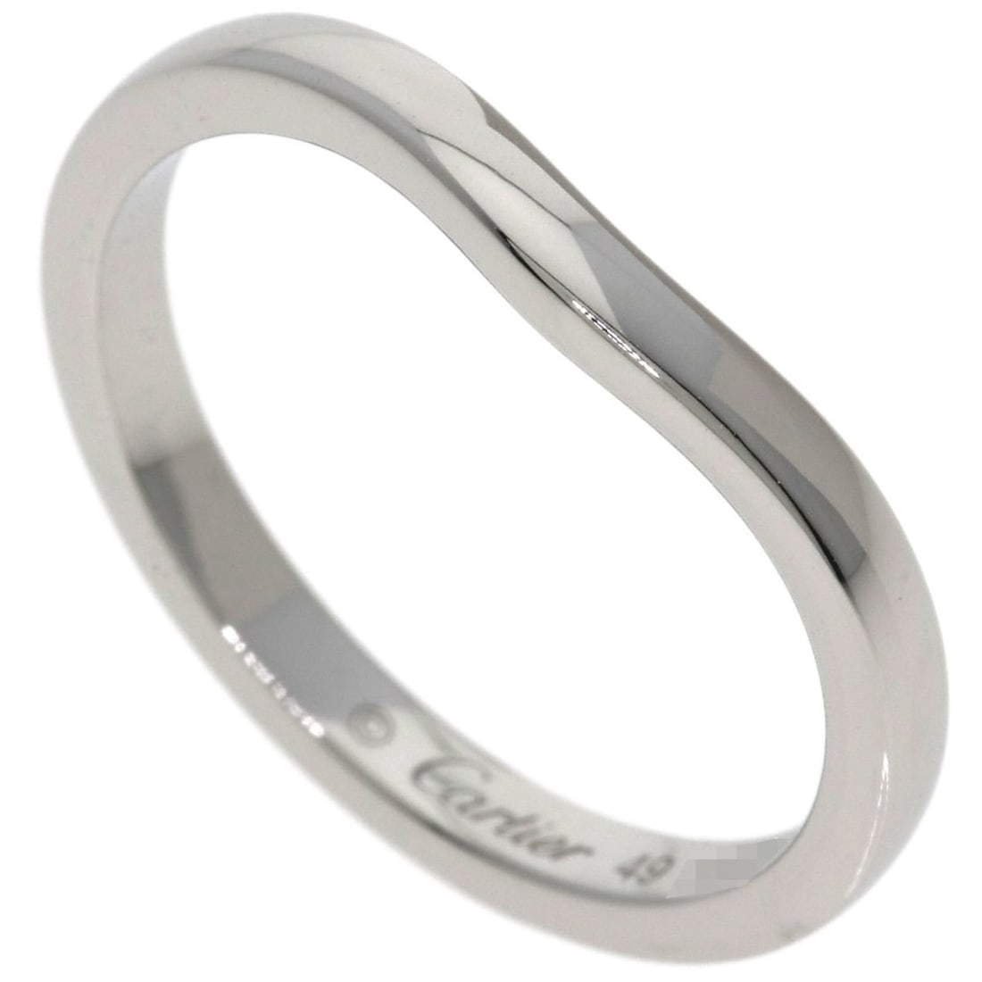 Cartier Ballerina Wedding Ring #49, Platinum PT950, Women's, CARTIER