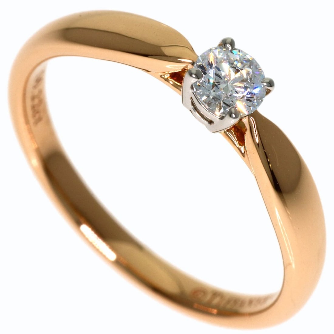 Tiffany & Co. Harmony Diamond Ring, 18K Pink Gold/PT950, Women's.: --- Catalog ---Category: SizeWeight: 3g / 0.1oz.JP Size: 12US Size: 6.5Category: DesignType: Band ringStone: DiamondGender: WomenMaterial: Pink gold (18K), Platinum 950Weight (ct.): 0.22Category: Gene