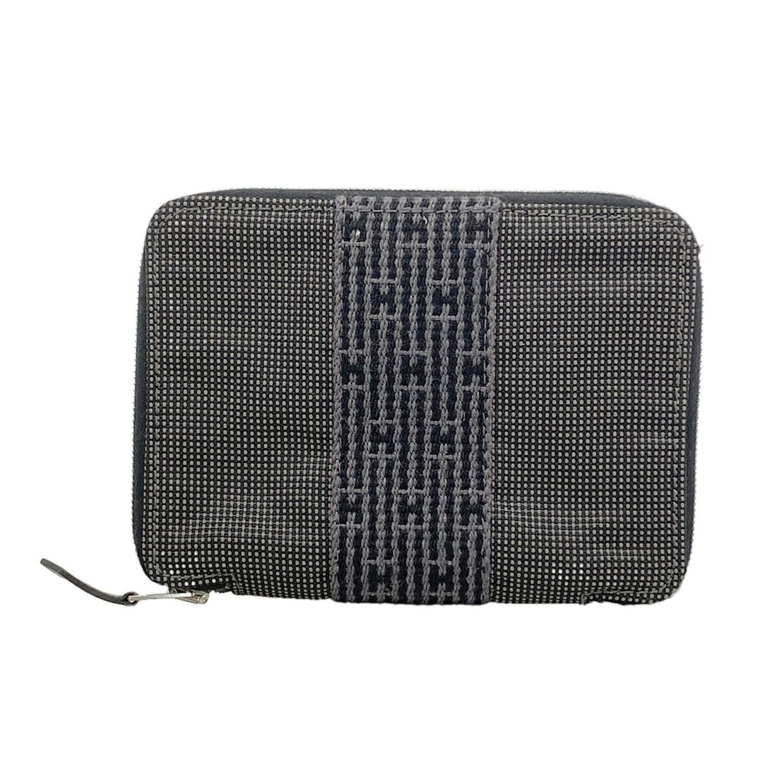 Hermes Wallet/Coin Case, Herline Purse, Nylon, Gray, Men's/Women's: --- Catalog ---Category: SizeSize (HxWxD): 10cm x 13.5cm x 1.5cm / 3.93'' x 5.31'' x 0.59''Category: DesignType: Coin purse/coin caseColor: GrayGender: Men,WomenMaterial: Nylon Category: GeneralBrand: