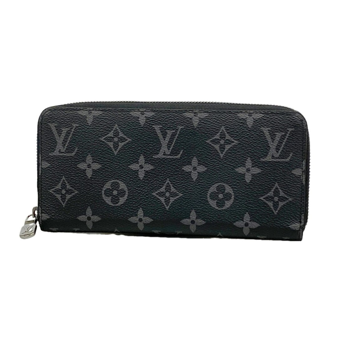 Louis Vuitton Monogram Eclipse Zippy Wallet Horizontal M11611 Black Men's Long