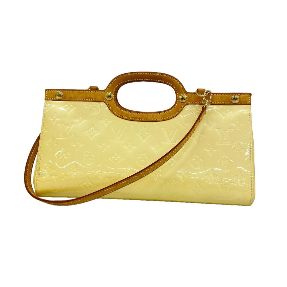 Louis Vuitton Vernis Roxbury Drive handbag M91374 Perle 2-way bag for women P3433057