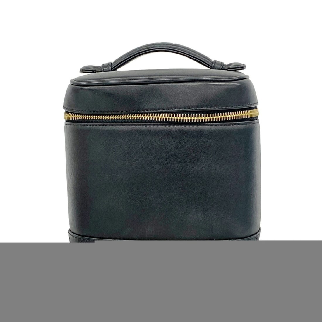 Chanel Bicolore Lambskin Handbag/Vanity Bag, Black, Women's