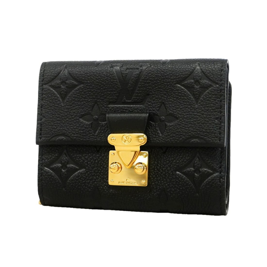 Louis Vuitton Tri-fold Wallet Monogram Empreinte Portefeuille Métis M80880 Noir (Women's)
