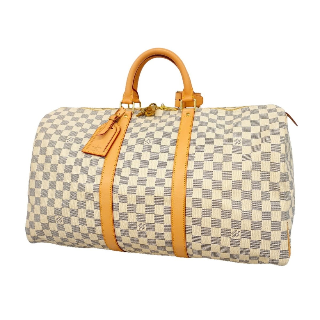 Louis Vuitton Bags - Boston Damier Azur Keepall 50 N41430 White Men's & Women's: --- Catalog ---Category: SizeSize (HxWxD): 29cm x 51cm x 21.5cm / 11.41'' x 20.07'' x 8.46''Category: DesignType: Boston bagColor: WhiteGender: Men,WomenCategory: GeneralMPN: N41430Brand: Louis Vuitto