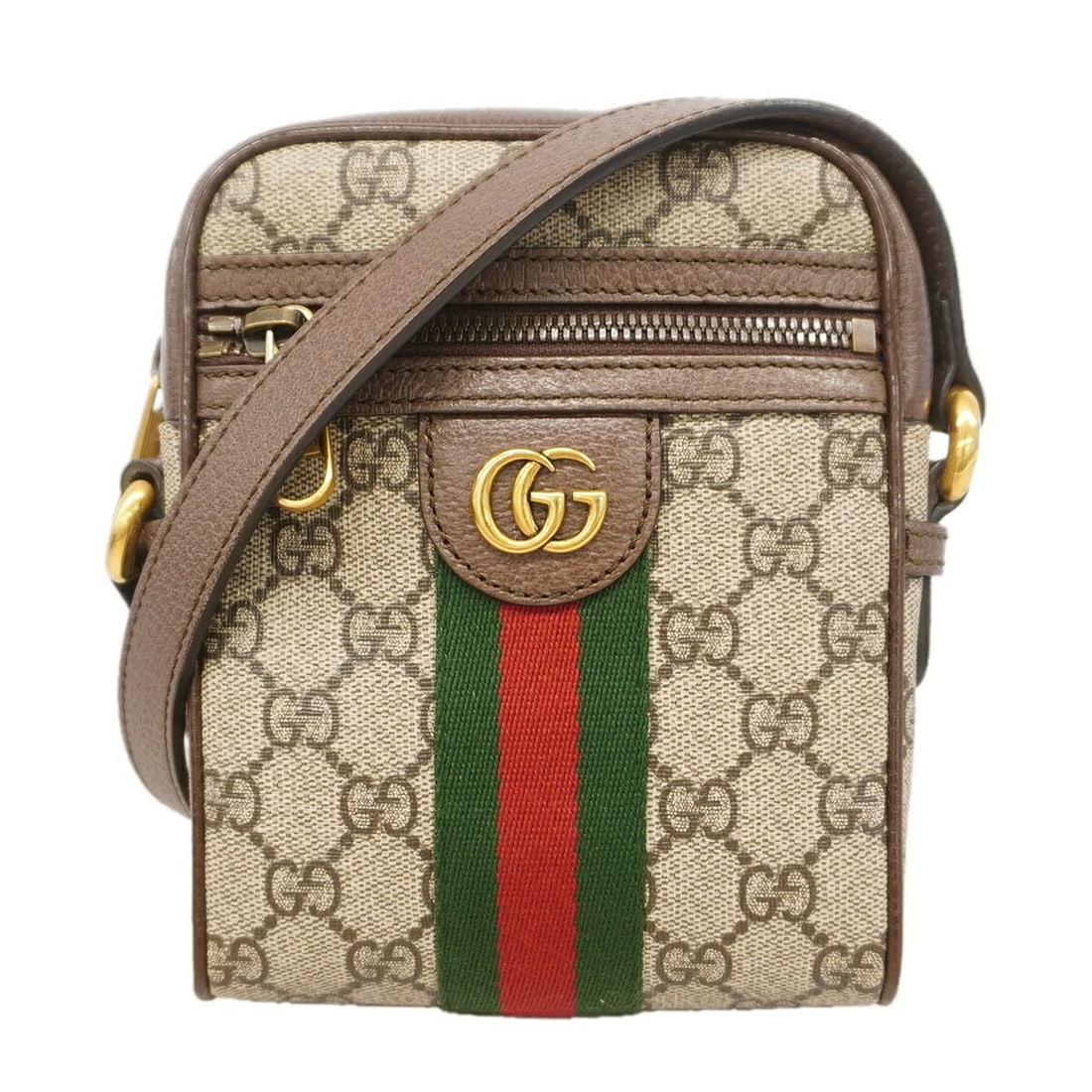 Gucci Ophidia Shoulder Bag 598127 Brown Women's