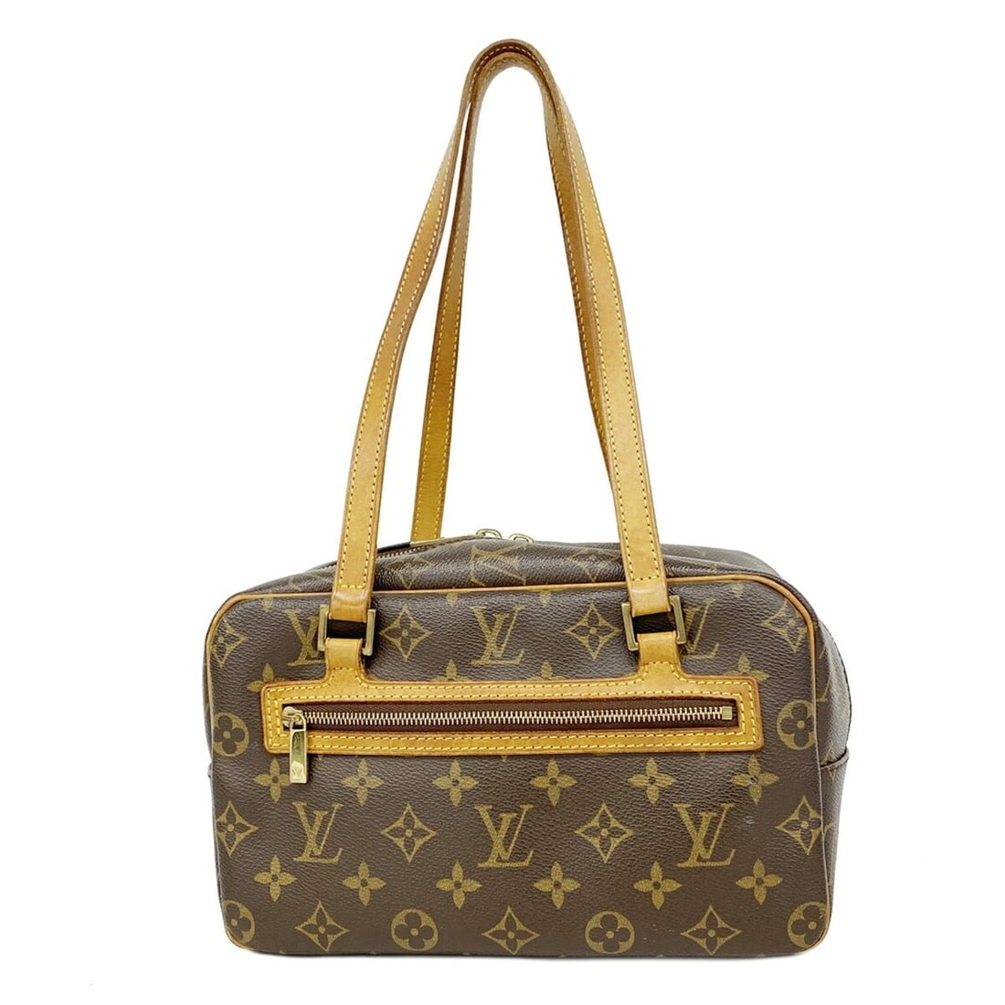 Louis Vuitton Monogram Cite MM Shoulder Bag M51182 Brown Women's