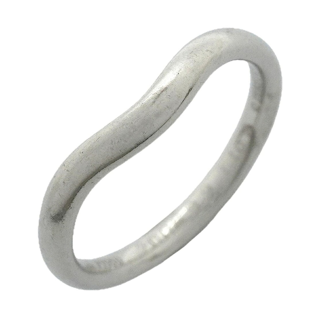 Tiffany & Co. Curved Band Ring, Pt950 Platinum, Size 6.5, Women's