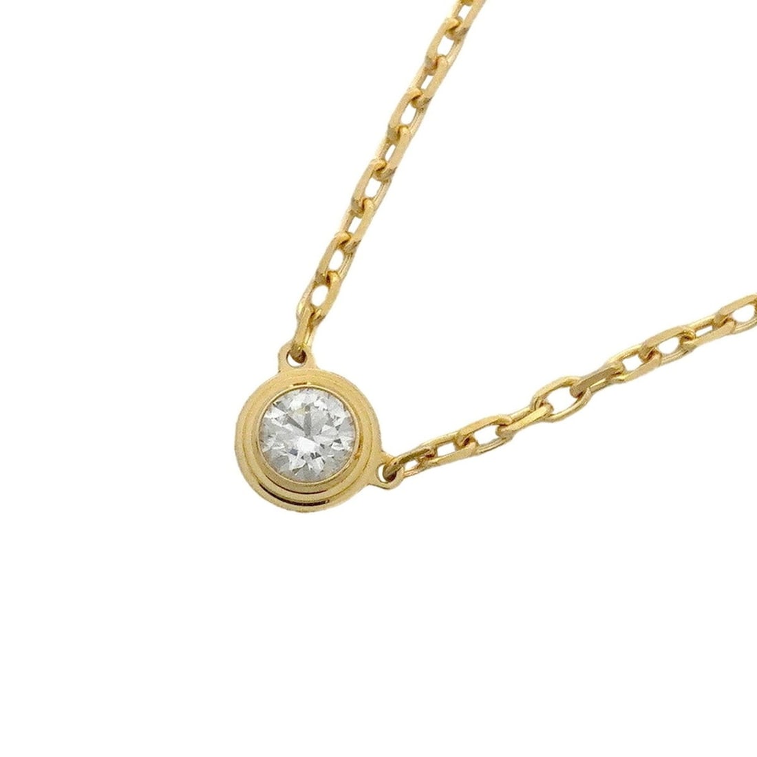 Cartier Damour Necklace SM 1PD 18KYG Yellow Gold Diamond Women's: --- Catalog ---Category: SizePendant Size: 4.3mm x 4.3mm / 0.16'' x 0.16''Neck Circumference: 38 cm - 41 cm / 14.96'' - 16.14''Category: DesignStone: DiamondGender: WomenMaterial: Yellow gold (18K)Nec