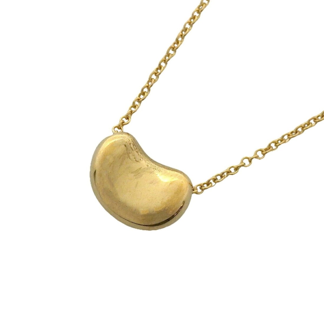 Tiffany & Co. Bean Necklace, 18K Yellow Gold, Women's: --- Catalog ---Category: SizePendant Size: 7.5mm x 10.7mm / 0.29'' x 0.42''Neck Circumference: 41 cm / 16.14''Category: DesignGender: WomenMaterial: Yellow gold (18K)Necklace Type: NecklaceCategory: G