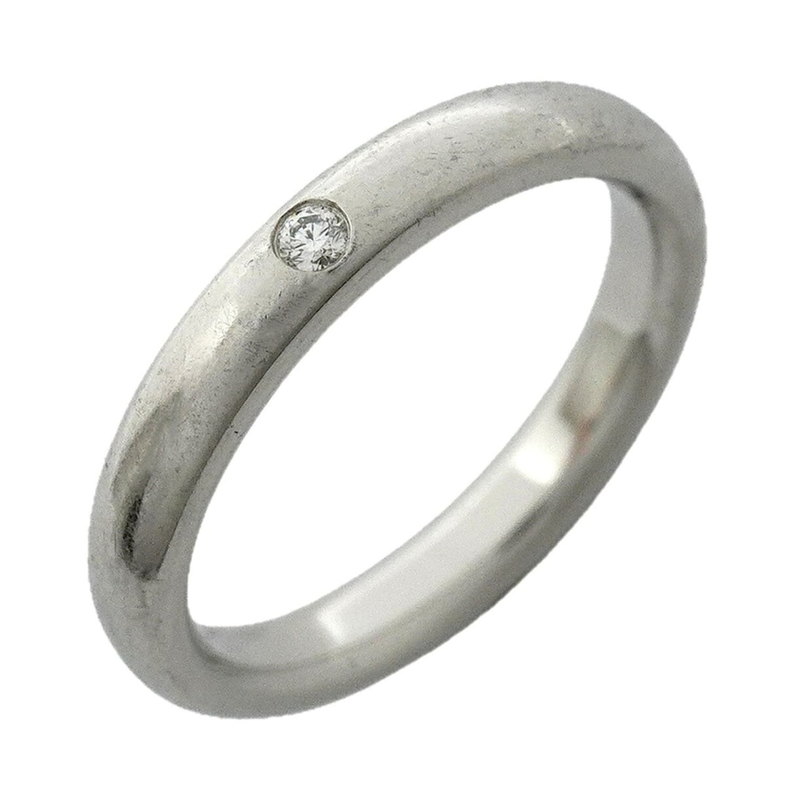 Tiffany & Co. Stacking Band Ring, 1PD (One Diamond), Pt950 Platinum, Size 7.5, Women's: --- Catalog ---Category: SizeJP Size: 7.5US Size: 4Category: DesignType: Band ringStone: DiamondGender: WomenMaterial: Platinum 950Category: GeneralBrand: Tiffany--- Item List ---Section: ConditionRan