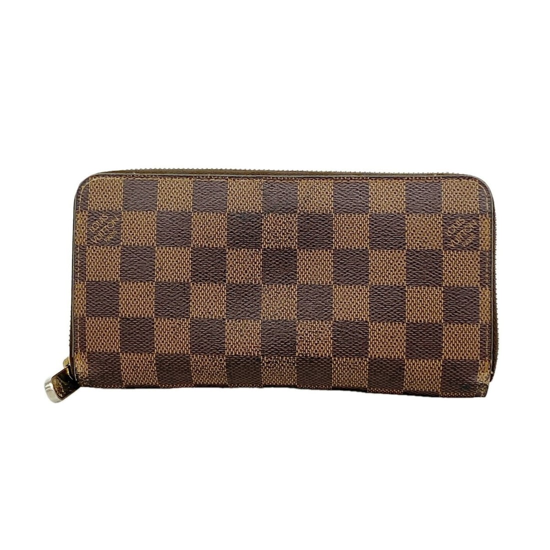 Louis Vuitton Damier Zippy Wallet N60015 Ebene Women's Long