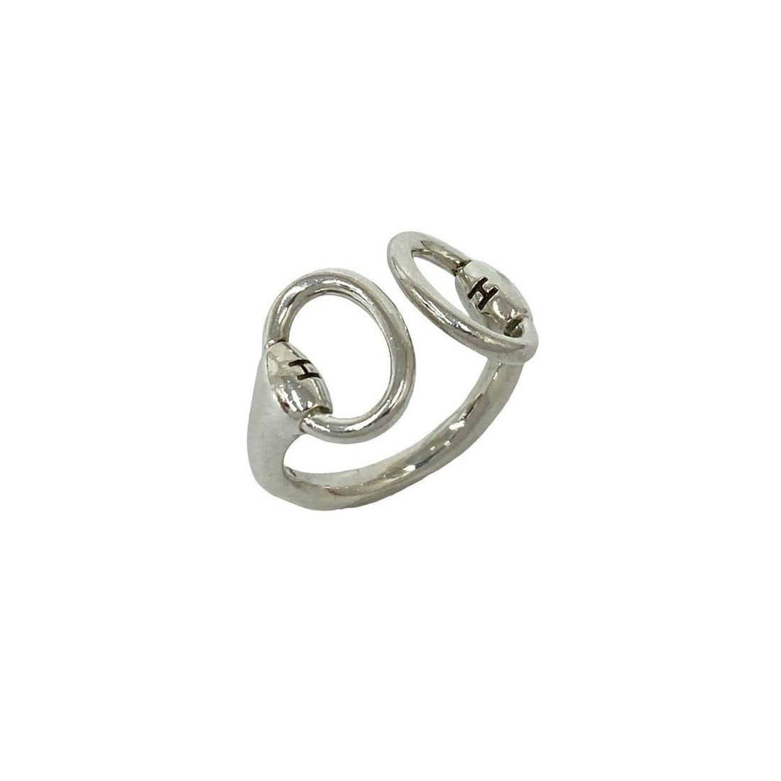 HERMES Vintage Nausicaä Ring, Sterling Silver 925, Women's/Men's Accessory, Silver, Item No. 26308: --- Catalog ---Category: SizeJP Size: 10US Size: 5.5Category: DesignType: Band ringColor: SilverGender: Men,WomenMaterial: Silver 925Category: GeneralBrand: Hermes--- Item List ---Section: ConditionRa