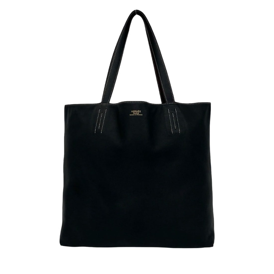 HERMES Double Sens 36 Veau Sikkim Leather Tote Bag, Noir Rouge H, 73980: --- Catalog ---Category: SizeSize (HxWxD): 33cm x 42cm x 11cm / 12.99'' x 16.53'' x 4.33''Category: DesignType: Tote bagColor: Black, Red color, WineGender: WomenCategory: GeneralBrand: Hermes--- Item
