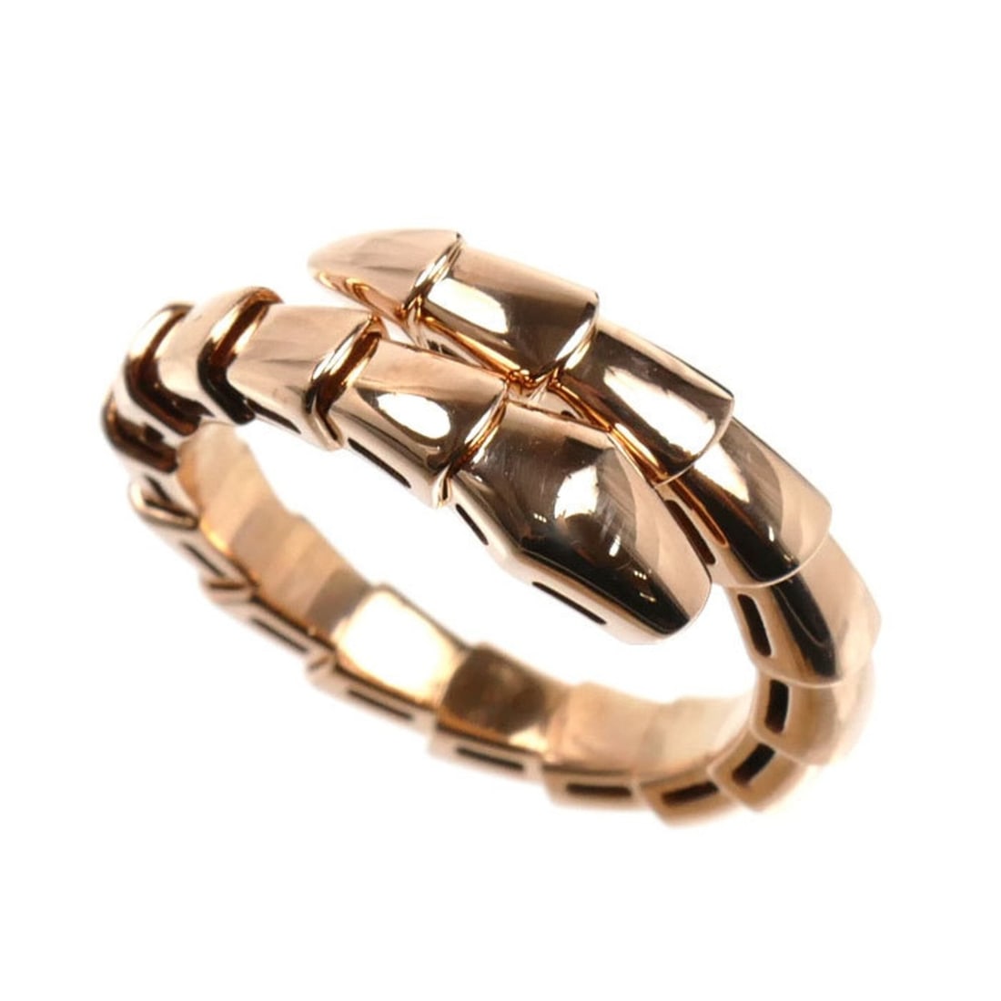 BVLGARI Bulgari 18KPG Pink Gold Serpenti Viper Ring 362152 6.9g Women's (1 of 11)