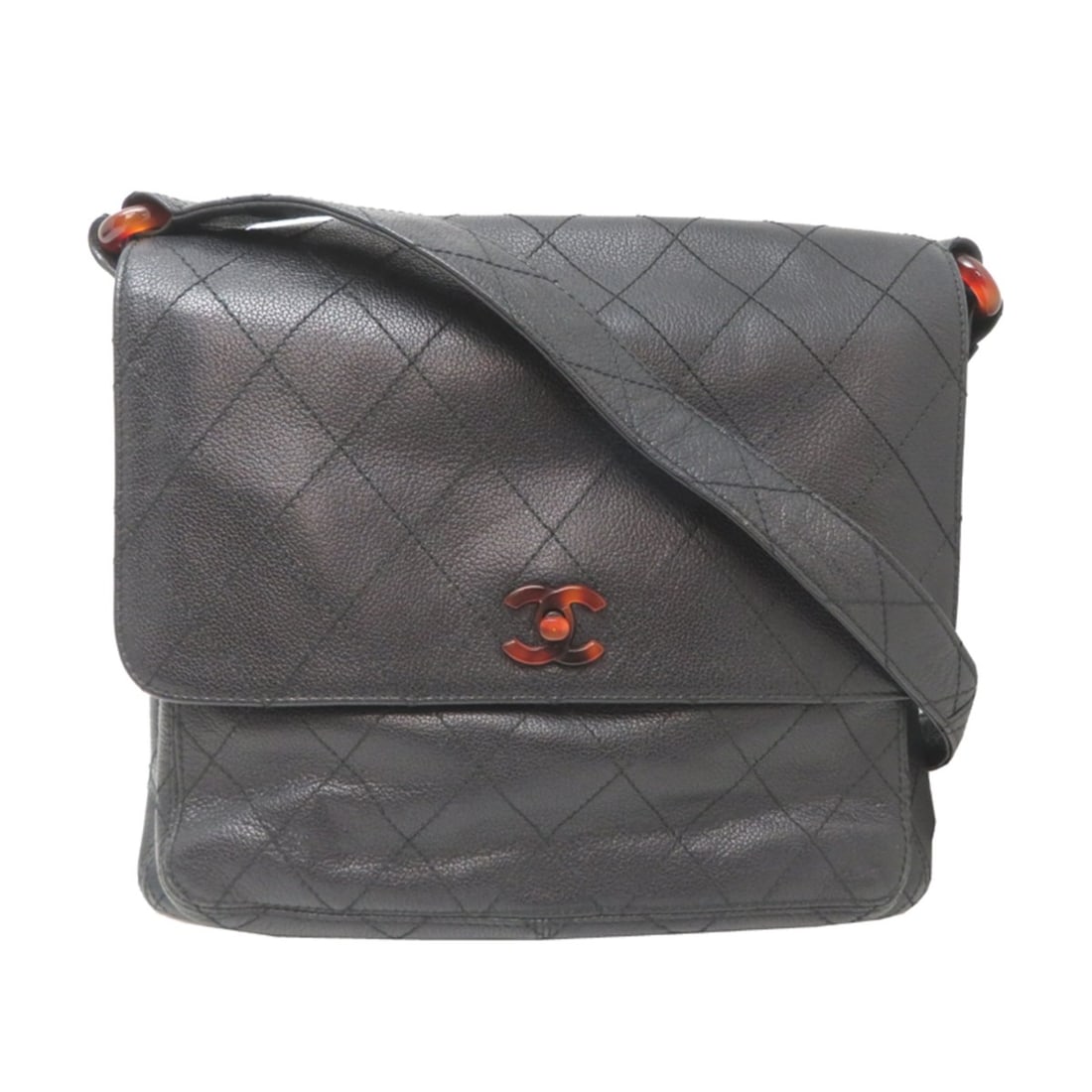 Chanel Vintage Leather Bag, Women's & Men's Messenger Leather, Black: --- Catalog ---Category: SizeSize (HxWxD): 24cm x 30cm x 10cm / 9.44'' x 11.81'' x 3.93''Category: DesignType: Shoulder bagColor: BlackGender: Women,MenMaterial: Leather Category: GeneralBrand: Chanel