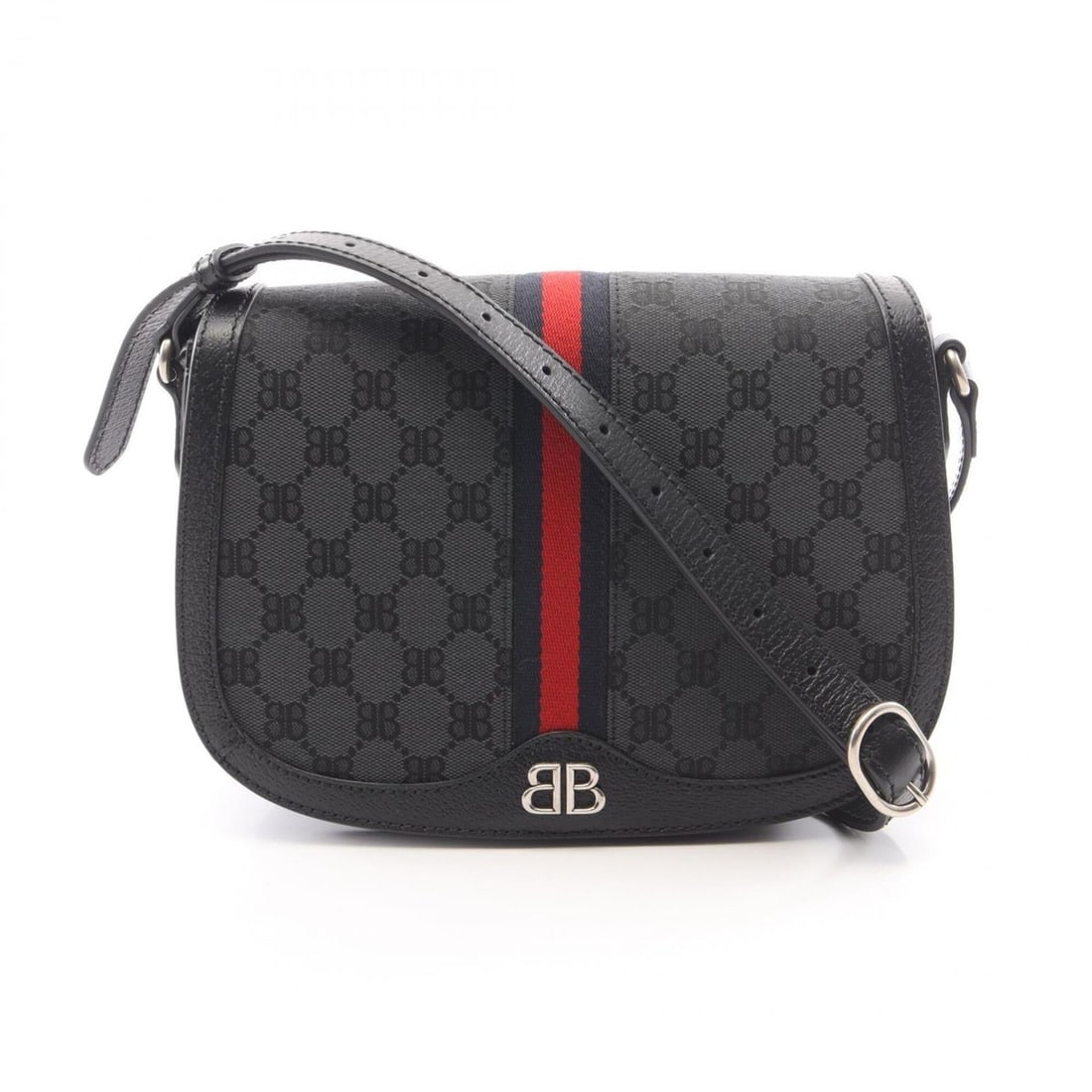 Balenciaga x Gucci The Hacker Project Shoulder Bag/Handbag, Canvas and Leather, Women's, Gray,