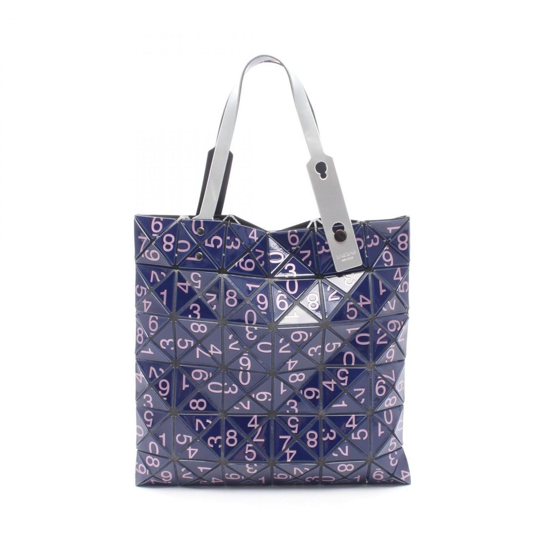 BAO ISSEY MIYAKE LUCENT RANSU Tote Bag/Handbag, Coated Canvas, Men's/Women's, Navy, Pink, Silver (1 of 12)
