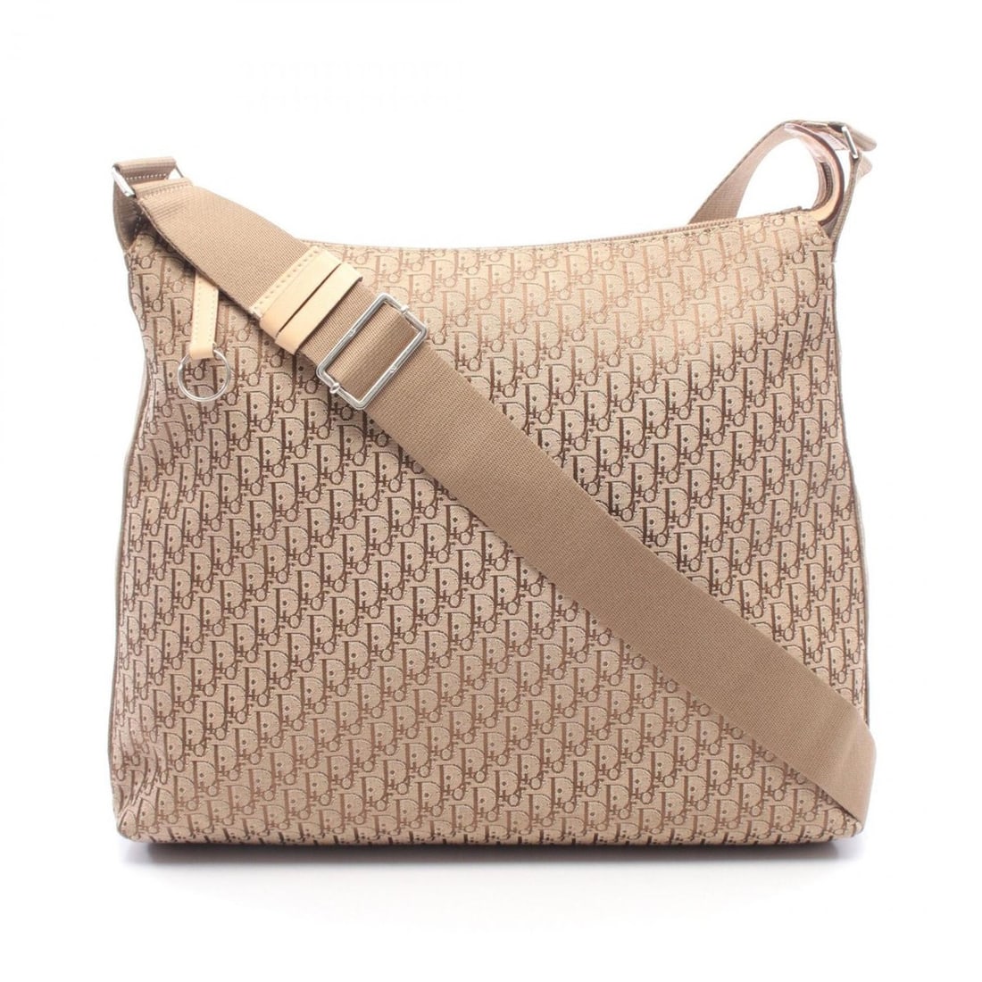 Christian Dior Dior Trotter Shoulder Bag/Handbag, Canvas and Leather, Women's, Beige/Brown: --- Catalog ---Category: SizeSize (HxWxD): 29cm x 34cm x 8.5cm / 11.41'' x 13.38'' x 3.34''Category: DesignType: Handbag, Shoulder bagColor: Beige, BrownGender: WomenMaterial: Canvas , Leather Categor