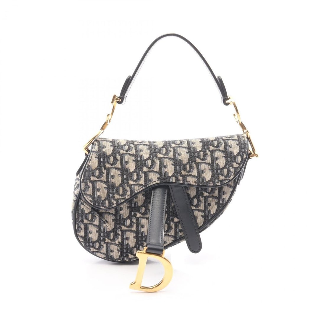 Christian Dior Dior Saddle Bag Mini Oblique Jacquard Handbag, Canvas Leather, Women's, Beige/Navy: --- Catalog ---Category: SizeSize (HxWxD): 13cm x 18cm x 5cm / 5.11'' x 7.08'' x 1.96''Category: DesignType: Handbag, Saddle bagColor: Beige, NavyGender: WomenMaterial: Canvas , Leather Category: Gene