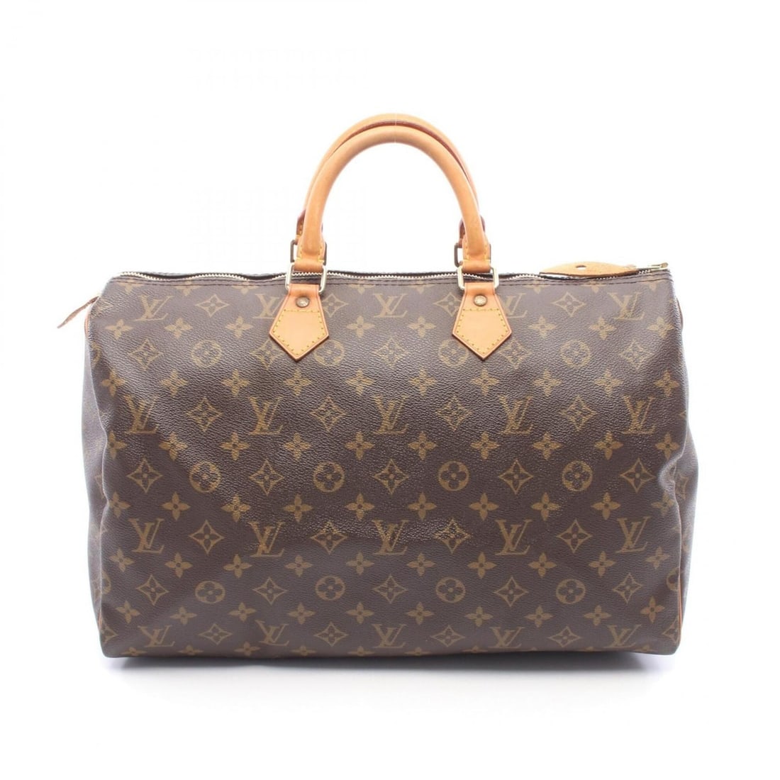 Louis Vuitton Speedy 40 Monogram Handbag, Coated Canvas and Leather, Pattern, Women's, Brown, M41522 (1 of 15)