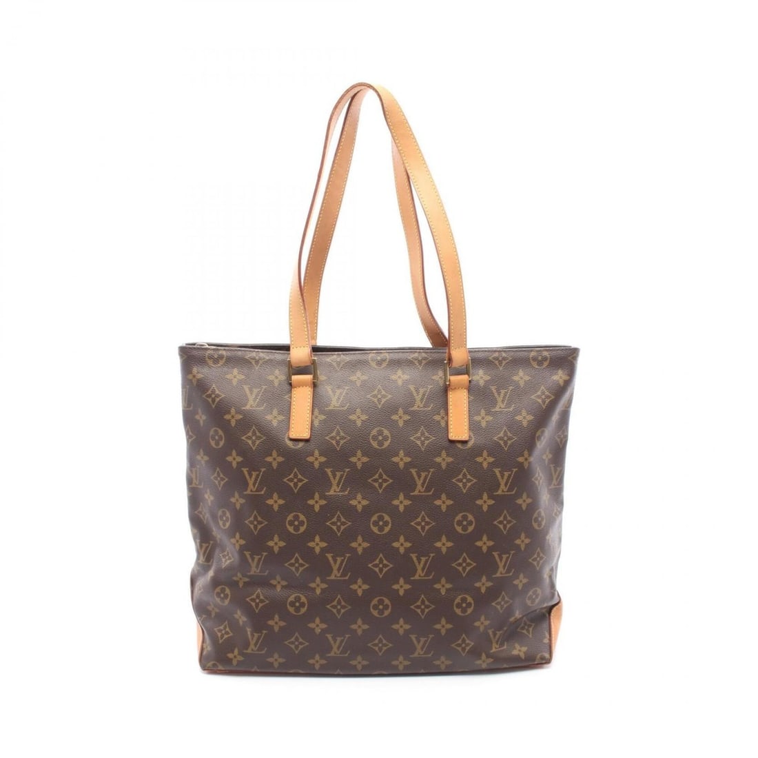 Louis Vuitton Cabas Mezzo Monogram Tote Bag Handbag, Coated Canvas Leather, Women's, Brown, M51151