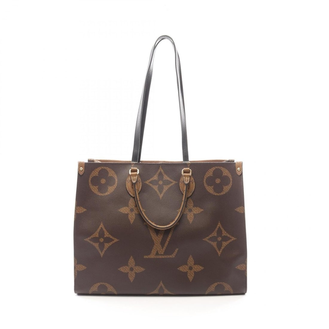 Louis Vuitton OnTheGo GM Shoulder Bag/Handbag, Coated Canvas and Leather, Monogram Giant Reverse,