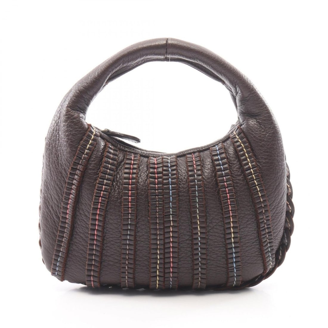 Bottega Veneta handbag, leather, women's, brown tones, multi-color
