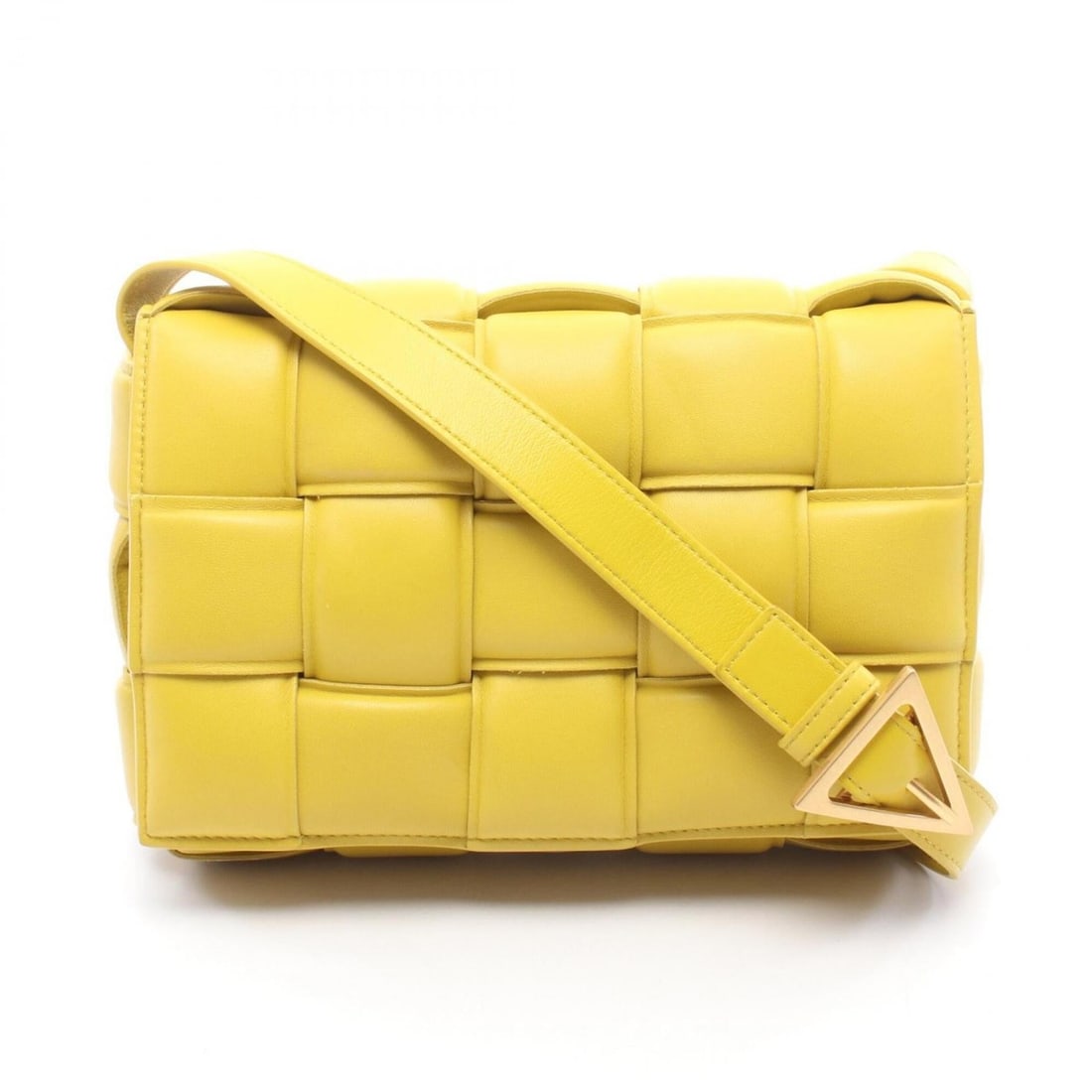 Bottega Veneta Padded Cassette Small Shoulder Bag Handbag Leather Women's Yellow (1 of 16)