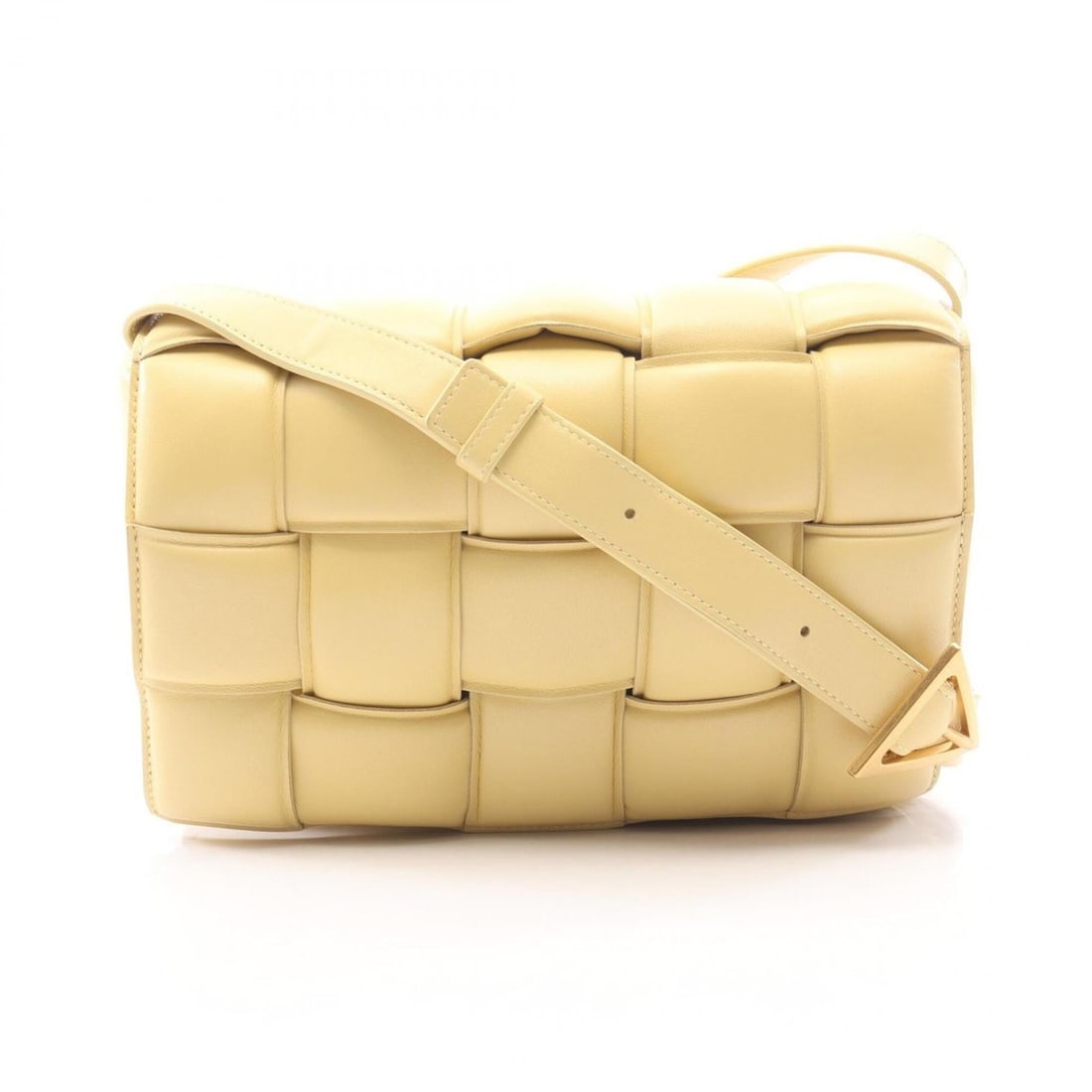 Bottega Veneta Padded Cassette Shoulder Bag/Handbag, Leather, Women's, Yellow