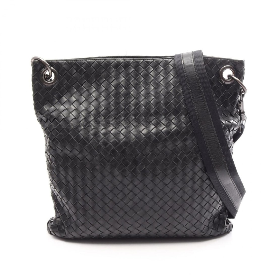 Bottega Veneta Intrecciato Shoulder Bag/Handbag, Leather, Men's, Black: --- Catalog ---Category: SizeSize (HxWxD): 33.5cm x 32cm x 2cm / 13.18'' x 12.59'' x 0.78''Category: DesignType: Shoulder bagColor: BlackGender: MenMaterial: Intrecciato Category: GeneralBrand: Botteg
